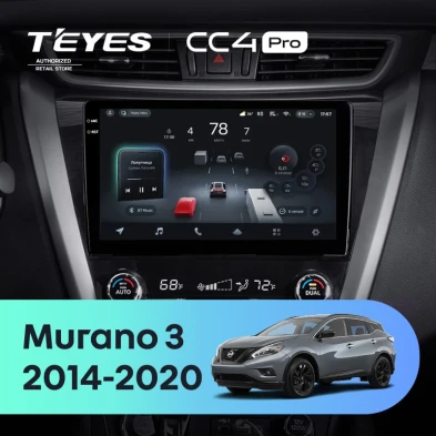 Штатная магнитола Teyes CC4 Pro 12/256 Nissan Murano 3 Z52 (2014-2020)