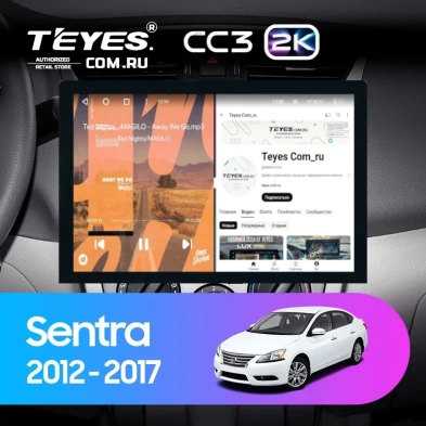 Штатная магнитола Teyes CC3 2K 4/64 Nissan Sentra B17 (2012-2017) (13")