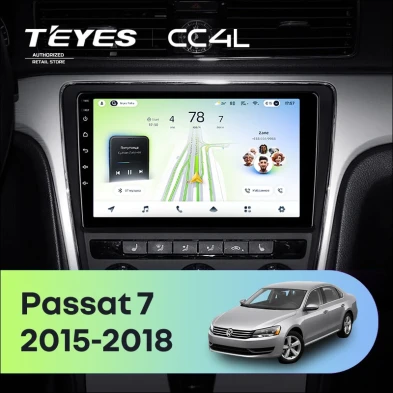 Штатная магнитола Teyes CC4L 6/64 Volkswagen Passat 7 B7 (2015-2018) F1