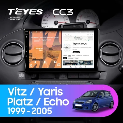 Штатная магнитола Teyes CC3 4/32 Toyota Vitz XP10 (1999-2005) F2