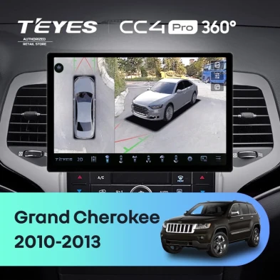 Штатная магнитола Teyes CC4 Pro 360 8/128 Jeep Grand Cherokee WK2 (2010-2013) (13")