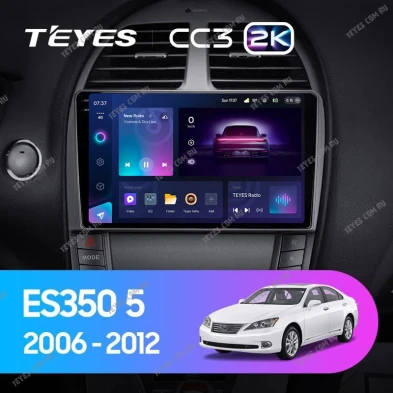 Штатная магнитола Teyes CC3 2K 6/128 Lexus ES350 5 V XV40 (2006-2012) Тип-C
