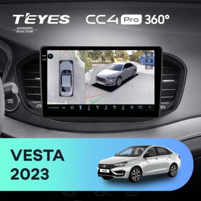Штатная магнитола Teyes CC4 Pro 360 8/128 LADA Vesta (2023-2026) F2 Тип-A