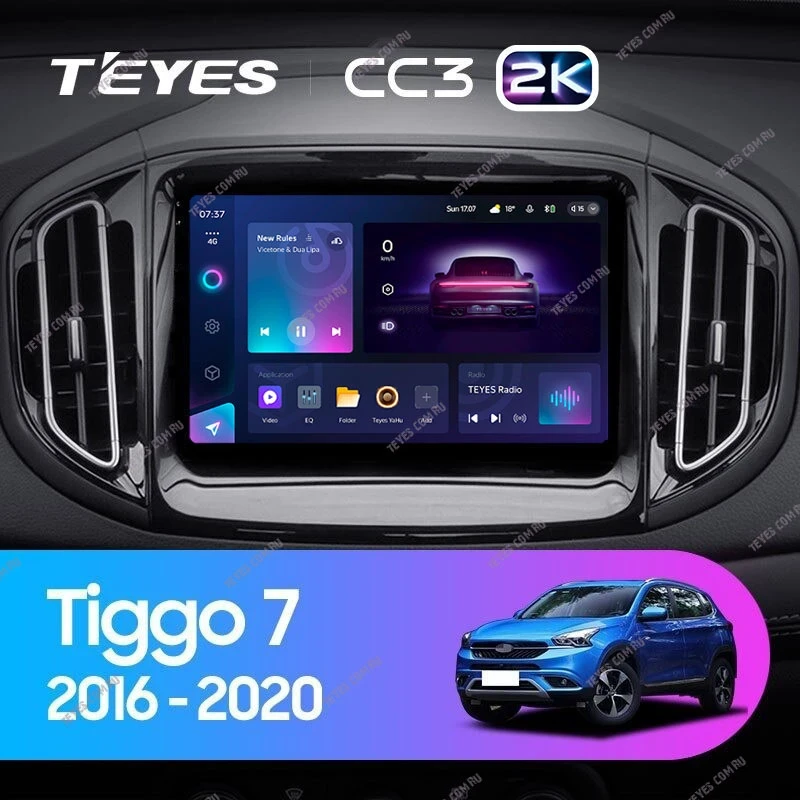 Штатная магнитола Teyes CC3 2K 4/64 Chery Tiggo 7 (2016-2020) F2