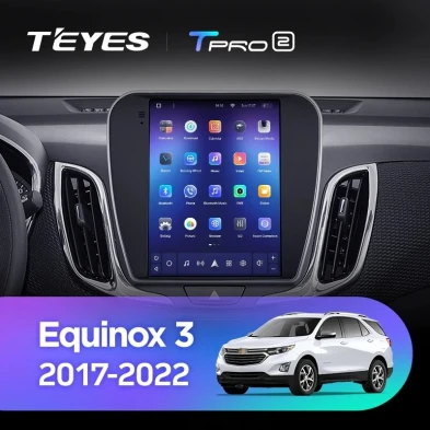 Штатная магнитола Tesla style Teyes TPRO 2 3/32 Chevrolet Equinox 3 (2017-2022)