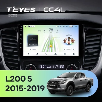 Штатная магнитола Teyes CC4L 6/64 Mitsubishi L200 5 (2015-2019) климат контроль F2