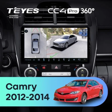 Штатная магнитола Teyes CC4 Pro 360 8/128 Toyota Camry 7 XV 50 55 (2012-2014) Америка