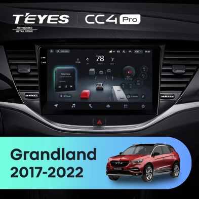 Штатная магнитола Teyes CC4 Pro 12/256 Opel Grandland (2017-2022) Тип-A