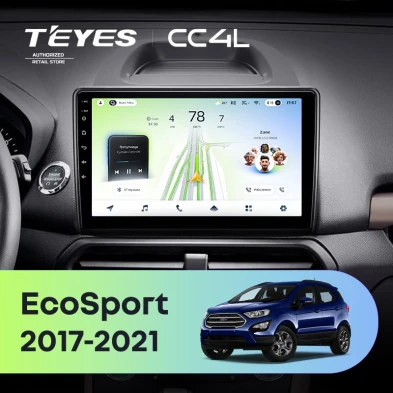 Штатная магнитола Teyes CC4L 6/64 Ford EcoSport (2017-2021)