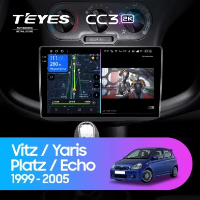 Штатная магнитола Teyes CC3 2K 360 6/128 Toyota Echo (1999-2005) F1