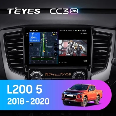 Штатная магнитола Teyes CC3 2K 4/32 Mitsubishi L200 5 (2018-2020) F2