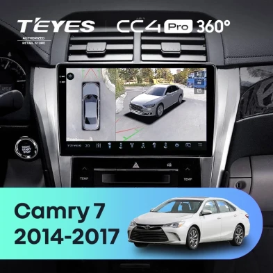 Штатная магнитола Teyes CC4 Pro 360 8/128 Toyota Camry 7 XV 50 55 (2014-2017) F4