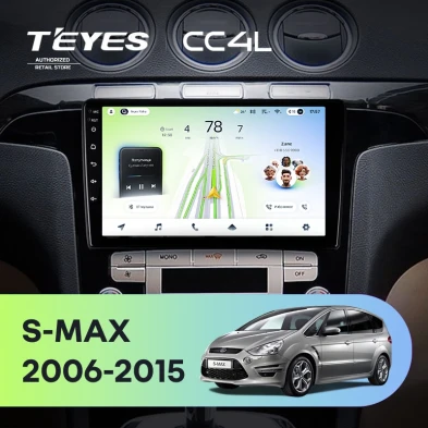 Штатная магнитола Teyes CC4L 6/64 Ford S-MAX 1 (2006-2015) F1