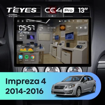 Штатная магнитола Teyes CC4 Pro 12/256 Subaru Impreza 4 (2014-2016) (13")