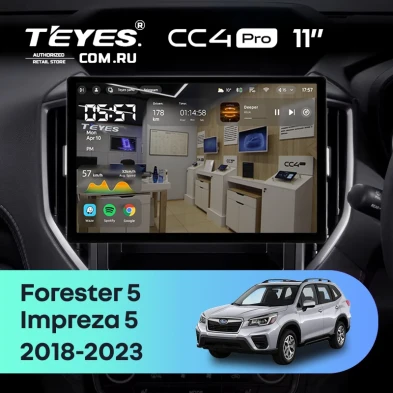Штатная магнитола Teyes CC4 Pro 12/256 Subaru Impreza 5 (2018-2023) (11")
