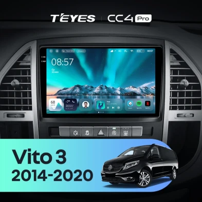 Штатная магнитола Teyes CC4 Pro 8/128 Mercedes-Benz Vito 3 W447 (2014-2020)