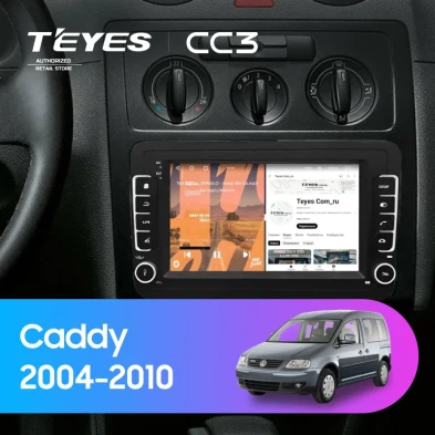 Штатная магнитола Teyes CC3 4/32 Volkswagen Caddy (2004-2010) (с кнопками) 7"